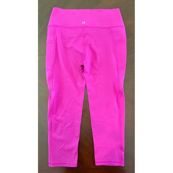 Gap Fit Magenta Sculpt Revolution Cropped Leggings Size Medium Neon Pink - Picture 3 of 11